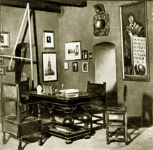 Pierwsza izba pamiątkowa poświecona  Mikołajowi Kopernikowi, 1916 r.
