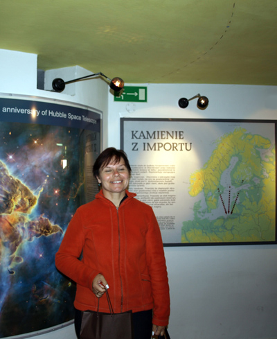 Pani Renata Kubicka, nauczycielka z miejscowości Wiekowice gm. Darłowo - dwumilionowy widz w Planetarium
