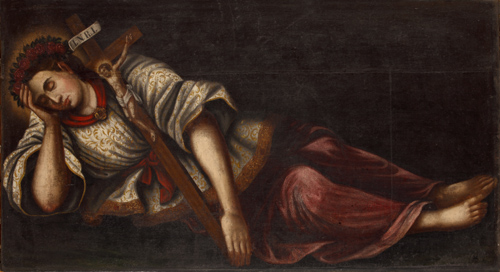 Święta Rozalia, obraz, XVII w., Zgromadzenie Sióstr Św. Katarzyny Dziewicy i Męczennicy, Orneta.