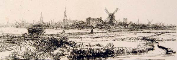Widok Amsterdamu od północnego zachodu, około 1640 r.