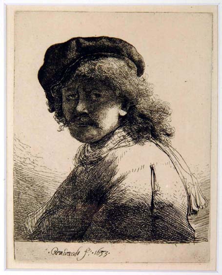 Autoportret z chustą na szyi, 1633 r.