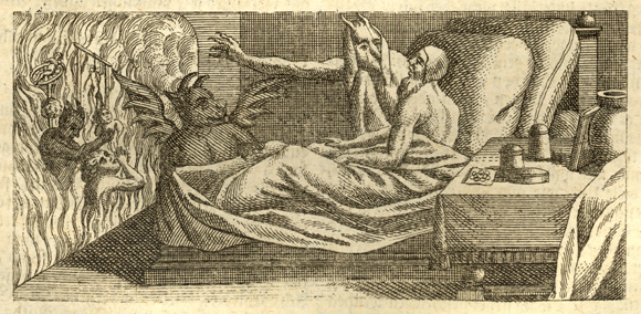 Ilustracja z druku: Martin von Cochen, Das grosse Leben Christi ..., Mariatell, 1753 r. Muzeum Mikołaja Kopernika we Fromborku